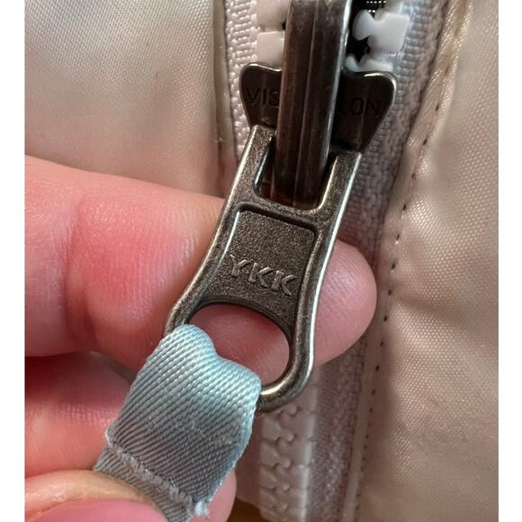 The North Face 550 Quilted Puffer Vest Full Zip S Womens White Pockets Gorpcore - Picture 7 of 9